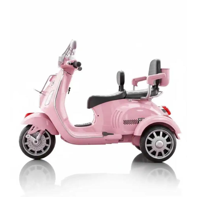 Tobbi Kids Vespa Scooter3 Wheel Battery Ride-On - Pink