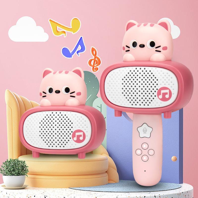 Bluetooth Microphone - Pink Cat