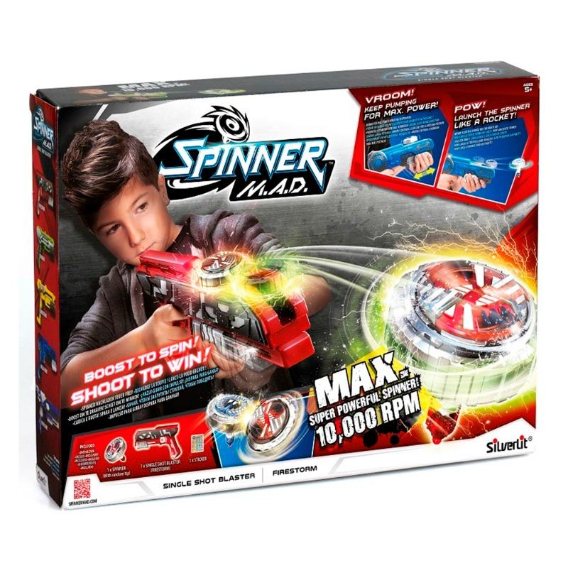 سبينر ماد - مسدس فاير ستورم الفردي لون أحمر