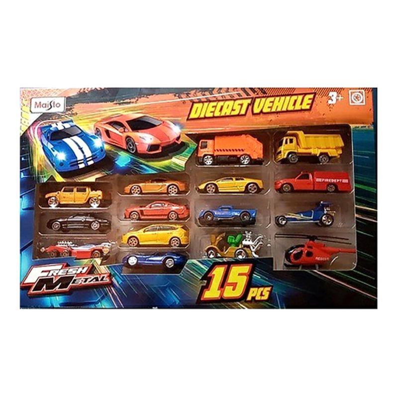Maisto Fresh Metal Die Cast Car Set - 15 Piece