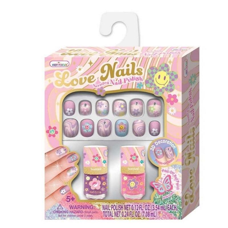 Hot Focus Love Nails And Scented Nail Polish Set