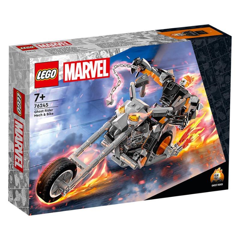 LEGO Marvel Ghost Rider Mech And Bike Building Toy Set - 264 Pcs