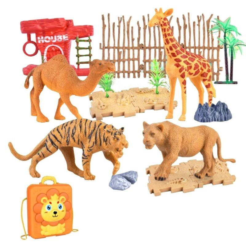 Lion Backpack Set + Space Playhouse Cooking Set 27pcs Bundle
