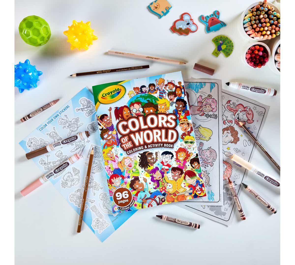 Crayola Colors of the World Coloring and Activity Book 96 Pages