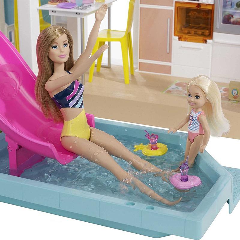 Barbie Dreamhouse (3.75-ft) 3-Story Dollhouse Playset with Pool and Slide