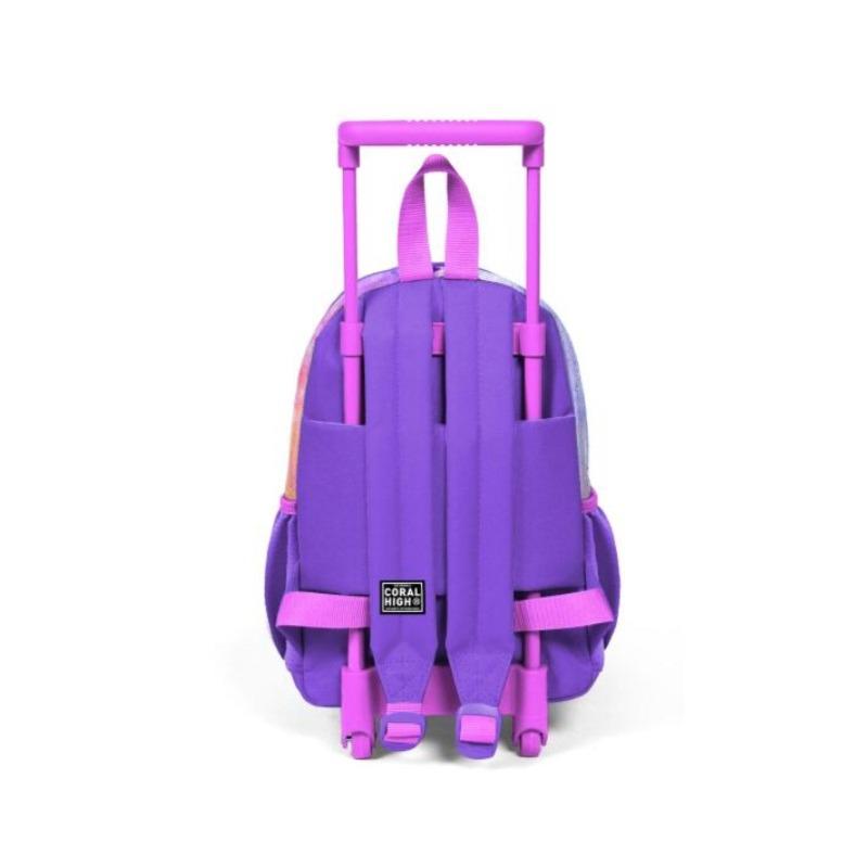 Trolley Backpack Pink Purple