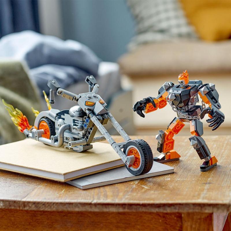 LEGO Marvel Ghost Rider Mech And Bike Building Toy Set - 264 Pcs