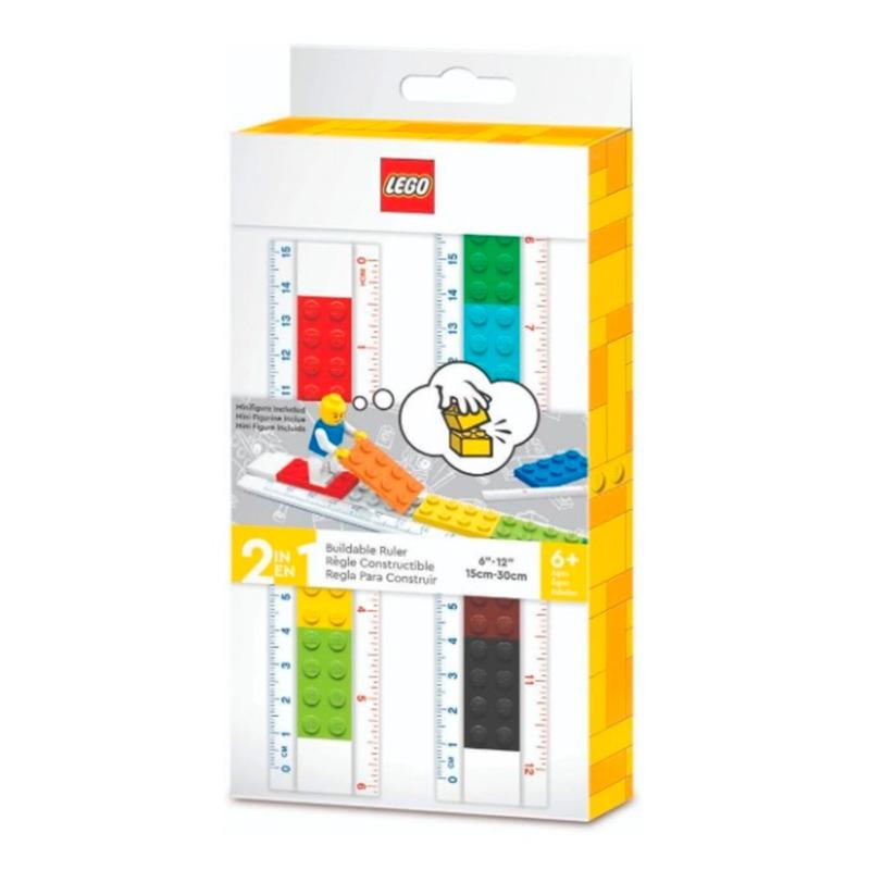 ليجو - مسطرة ليغو مع شخصية صغيرة للأطفال
