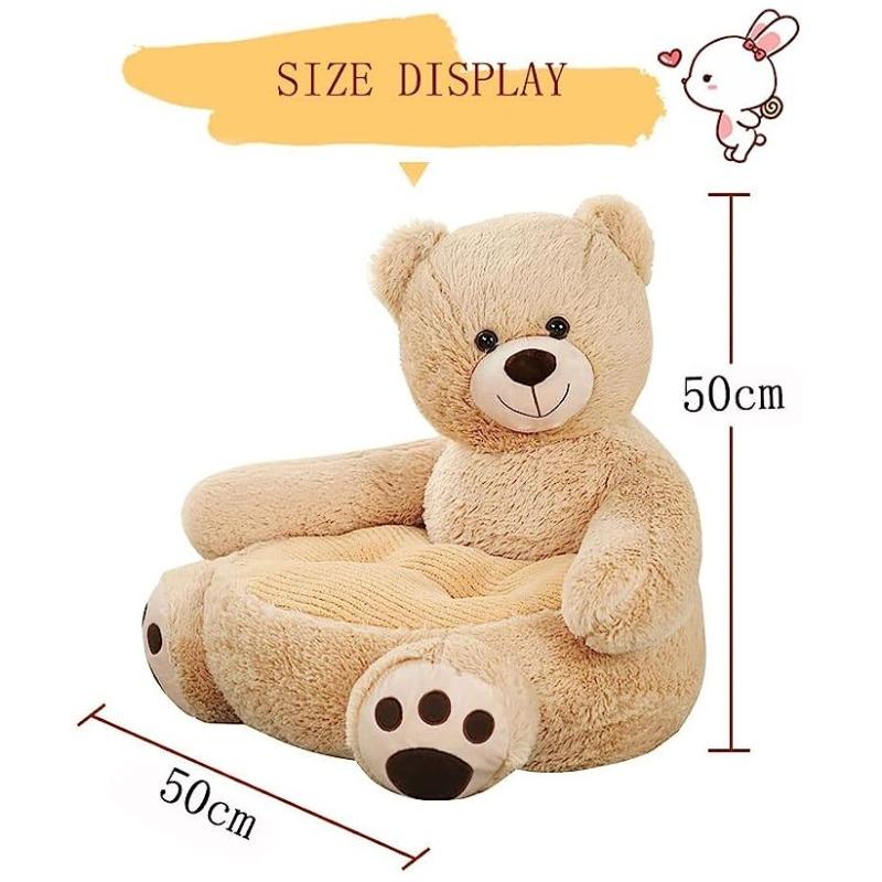 كرسي الأطفال بذراعين بتصميم الدب