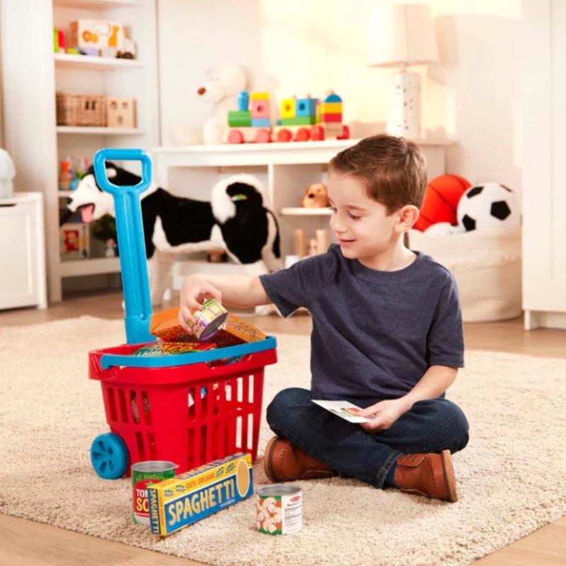 Melissa and Doug Rolling Grocery Basket