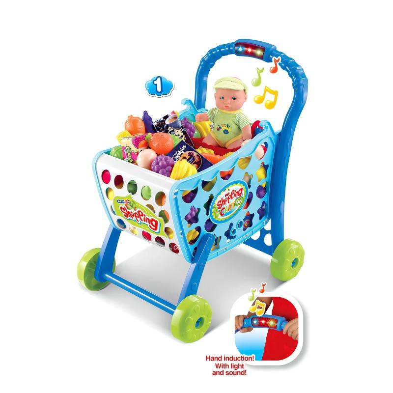 Induction Shopping Cart Set For Kids