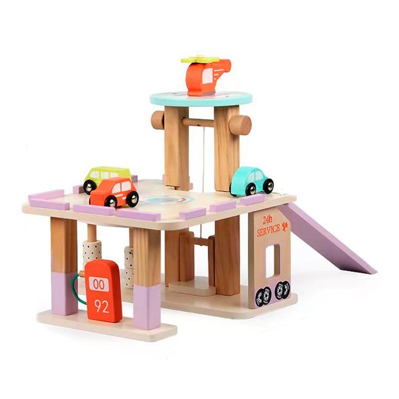 مجموعة لعب موقف السيارات الصغير