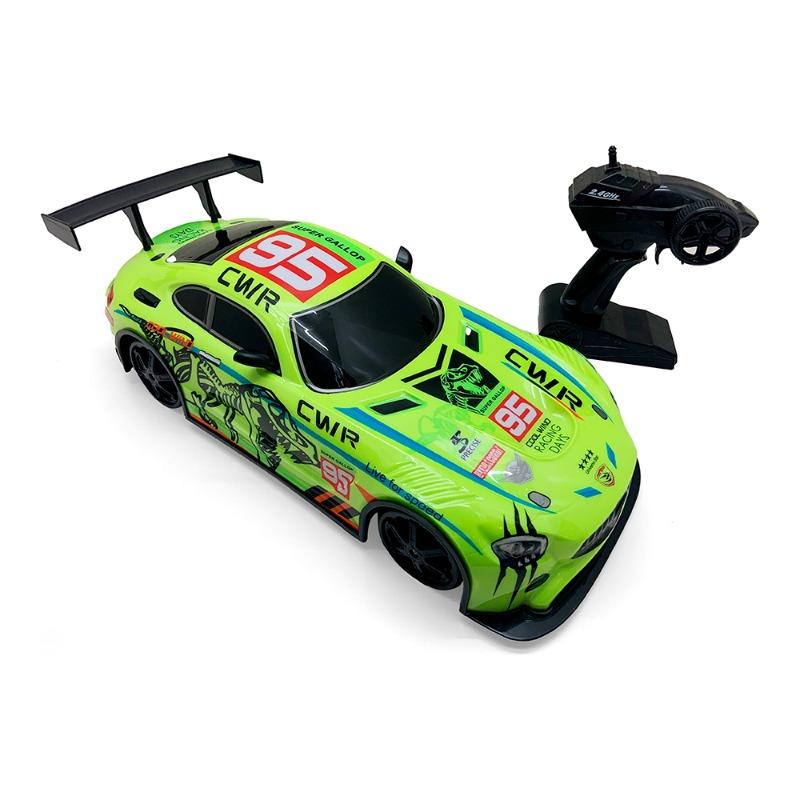 جاكي - سيارة السباق والسرعة دريفت راسينج بجهاز تحكم عن بعد لون أخضر