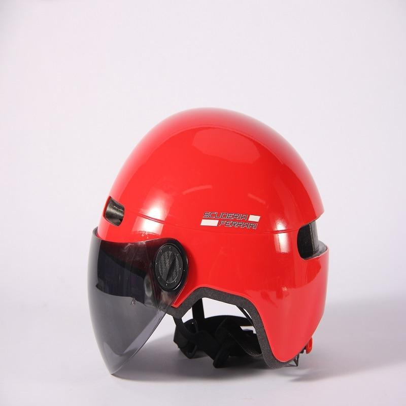 Ferrari Helmet With Eye Protection - Red