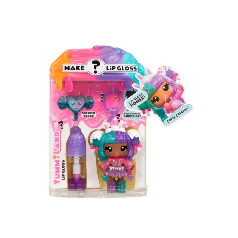 Yummiland Lip Gloss Doll: Mystery Color Change - Carly Cakepop