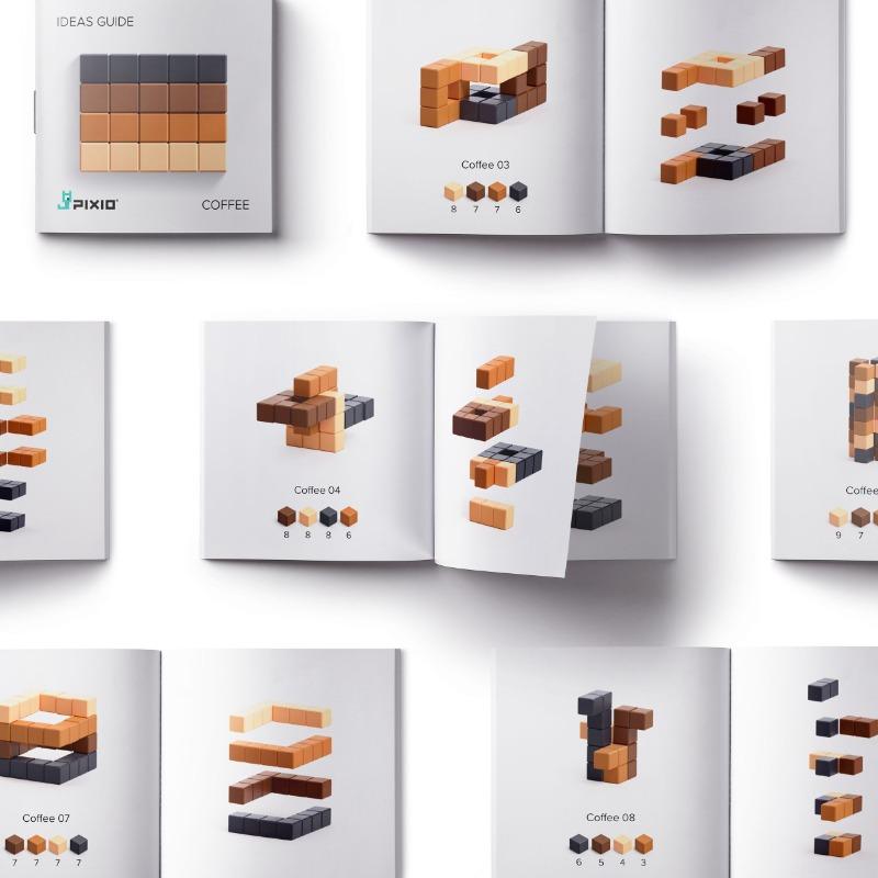 PIXIO Coffee - 60 Magnetic Blocks