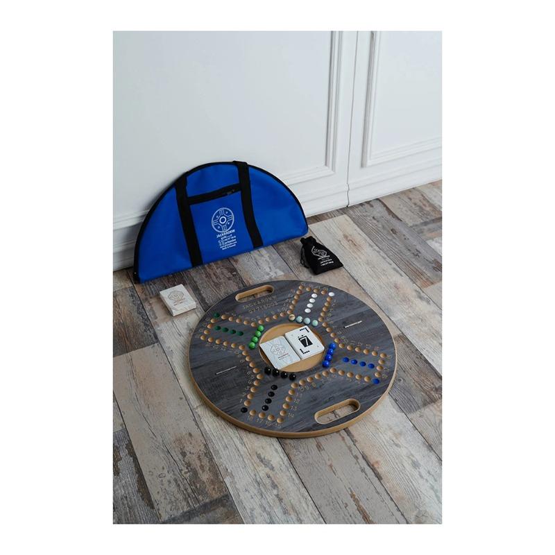 Jackaro Circle Shape and Numbered Dark Gray Board - 4 Players