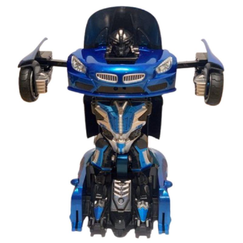 Car Transforming Robot Remote Control Toy - Blue