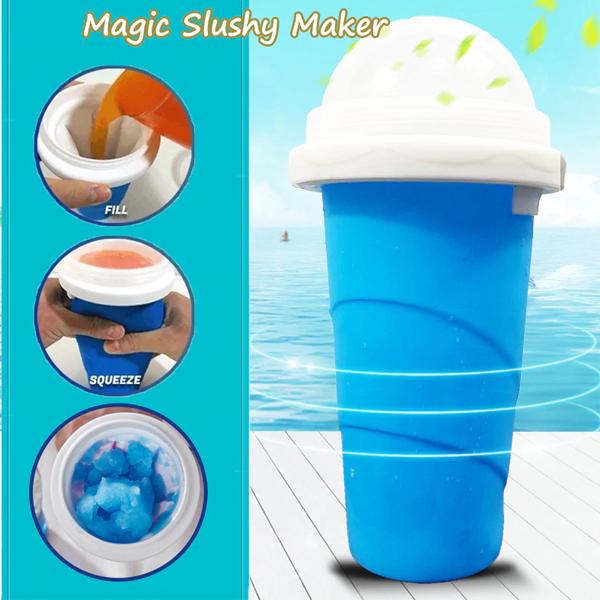 Frozen Magic Freeze Squeeze Cup Slushy Maker - Blue