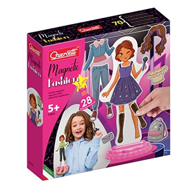 Quercetti Laura Fashion Magnetic Puzzle Set - 28 Piece