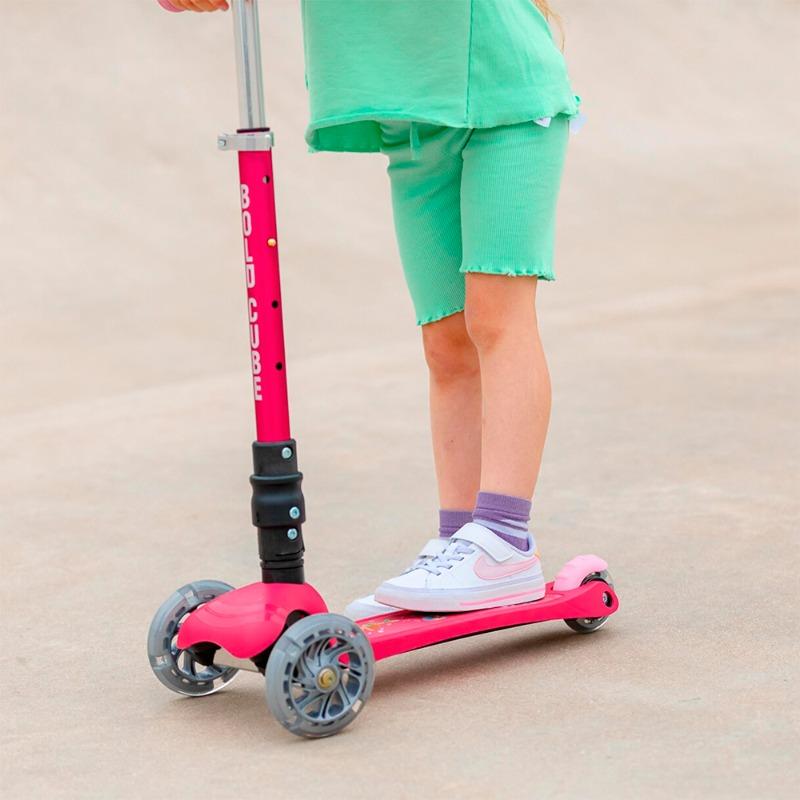 بولد كيوب - سكوتر ثلاثي العجلات ماي فيرست لون وردي