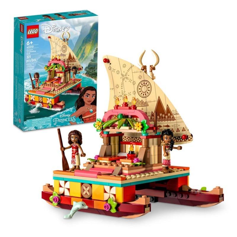 LEGO Disney Moanas Wayfinding Boat Building Toy Set - 321 Pcs