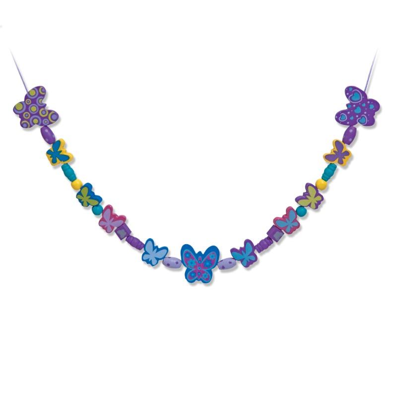 Melissa and Doug Created by Me! Butterfly Beads Wooden Bead Kit