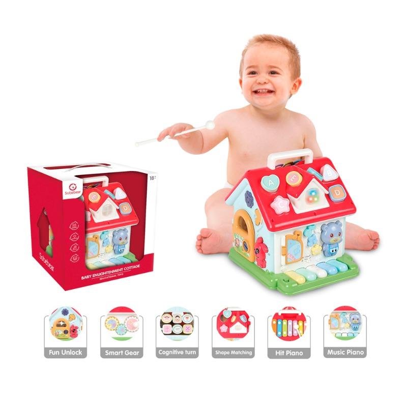 Sobibear Baby Enlightenment Cottage Portable Sort Discovery House Shape