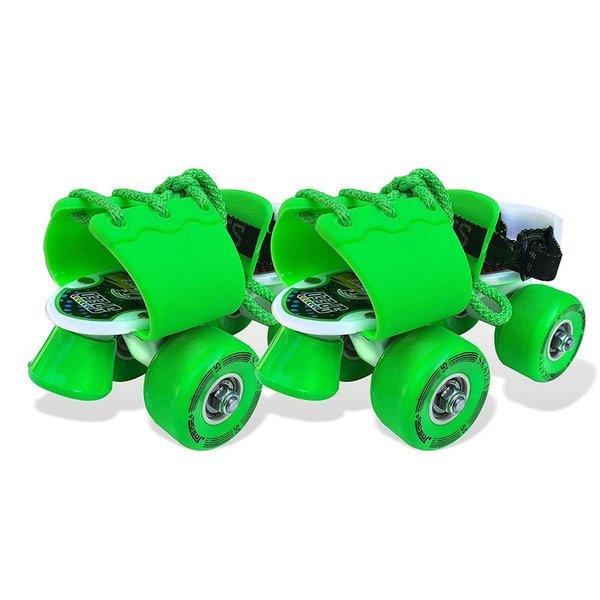 جاسبو - حذاء تزلج قابل للتعديل لون أخضر فسفوري