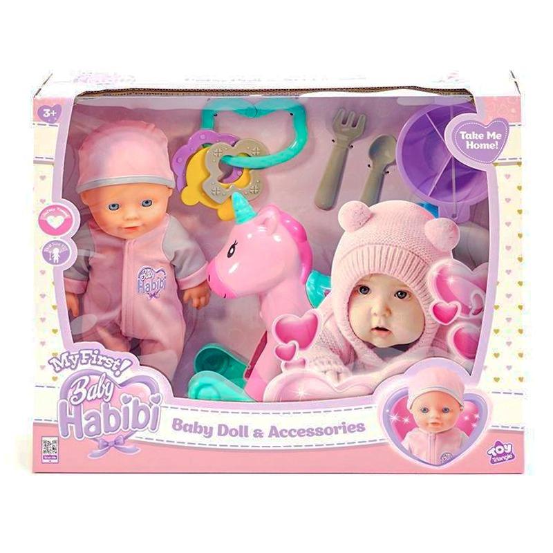 Baby Habibi My First Unicorn Doll and Accessories - 10 Inch