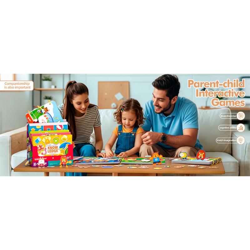 Children Knowledge Campus Awareness Sticker Book Blue