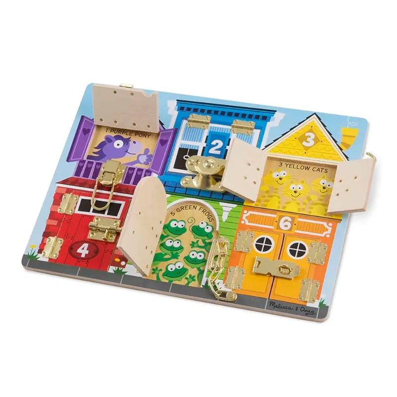 ميليسا آند دوج - لوحة انشطة الأقفال الخشبية