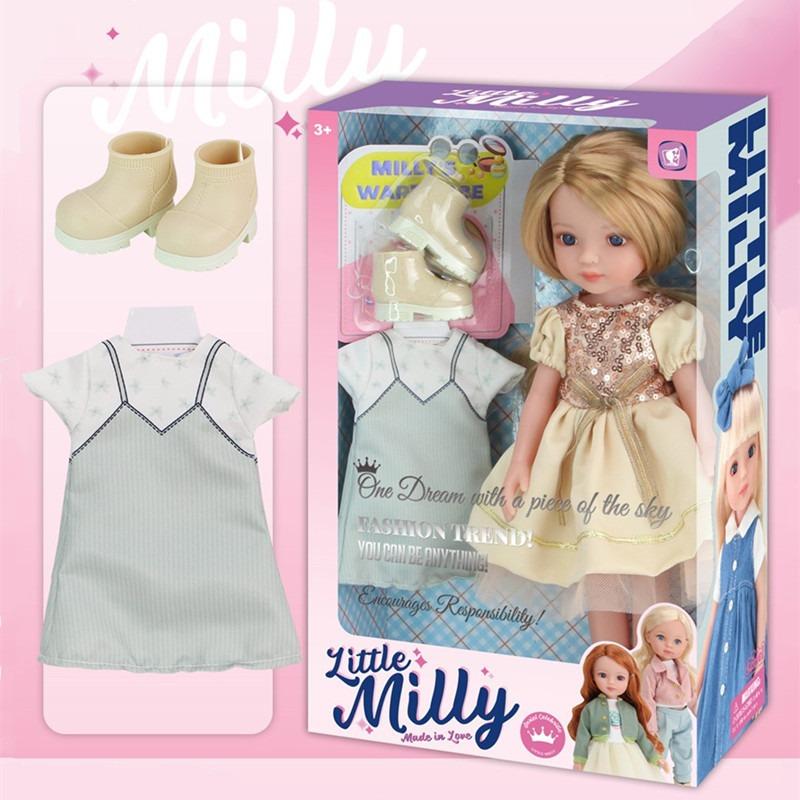 ليتل ميلي - دمية ليتل ميلي ون دريم مع فستان ذهبي مقاس 14 انش