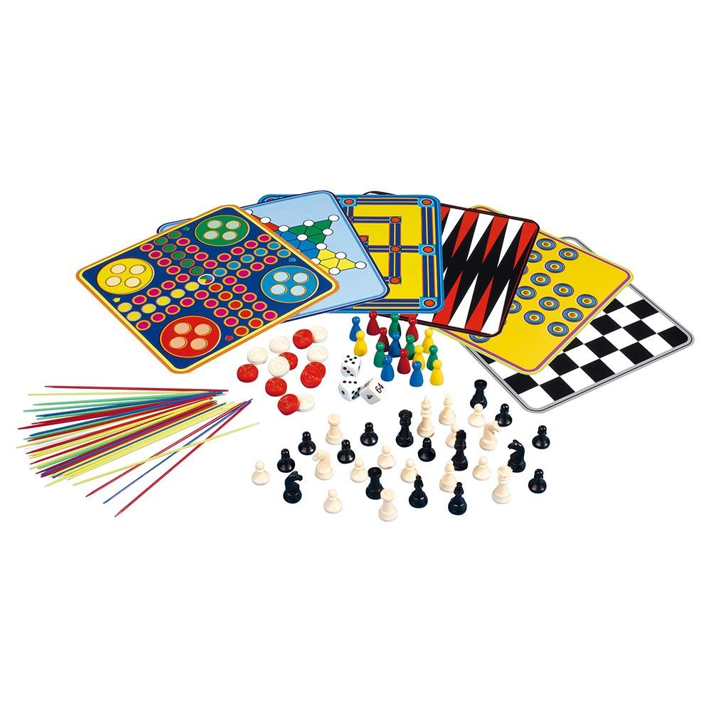 Classical 8 in 1 Board Games in Metal Box