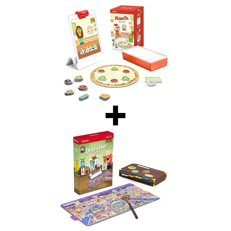 Buy 1 Get 1 Free Osmo - Pizza Co. Starter Kit for iPad + Osmo - Detective Agency A Search And Find Mystery Game Bundle
