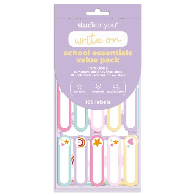 Stuck On You School Essentials Value Pack Pastel 105 label