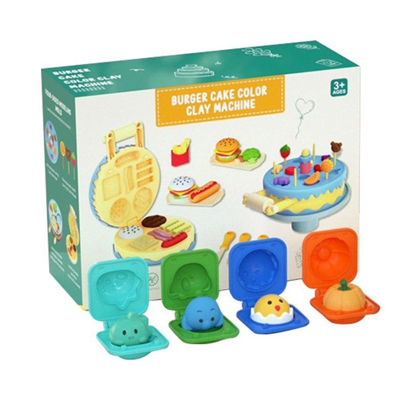 مجموعة آلة تشكيل الكعك والهامبرغر الملون