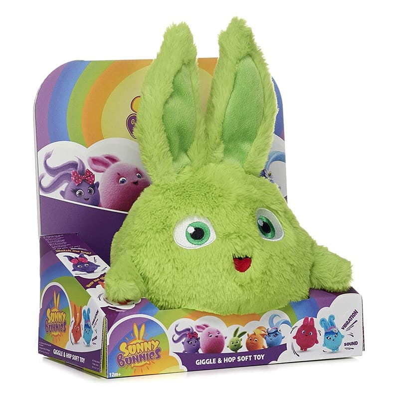 Sunny Bunnies Huggable Plush Hopper- Green