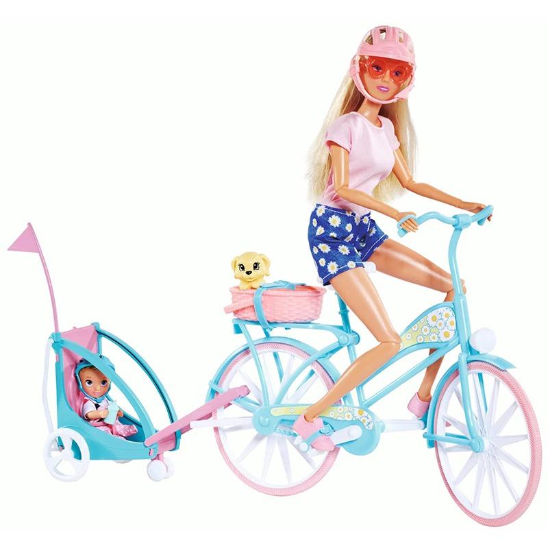 Simba Steffi Love Bike Trailer Doll