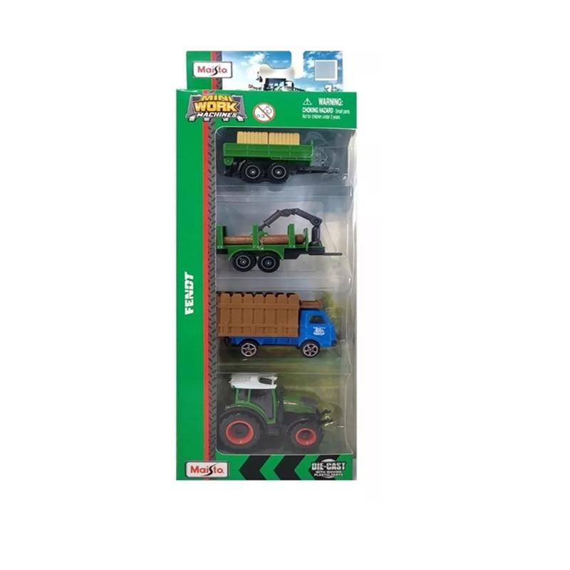 Maisto Mini Work Machines Farm 4 Pack