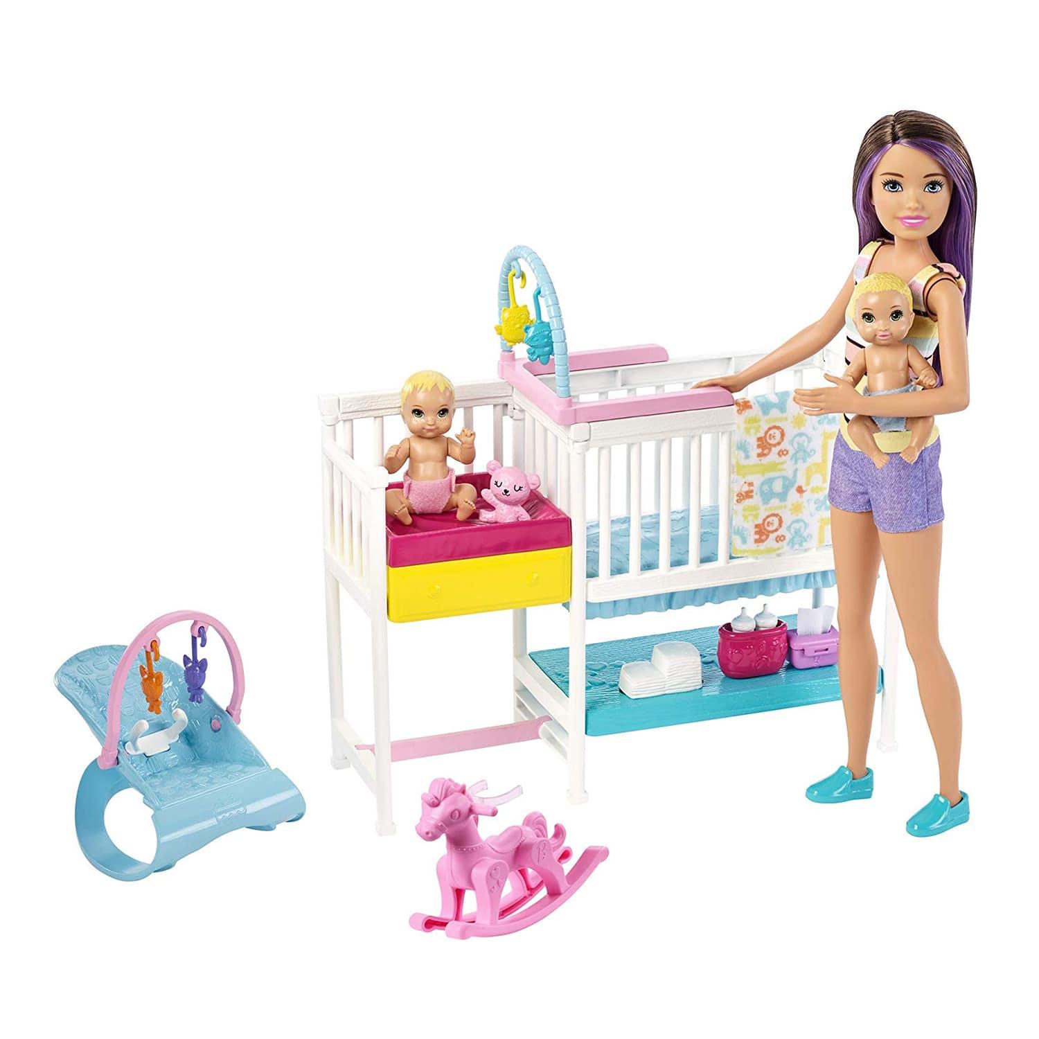 Barbie Skipper Babysitters And Nursery Playset