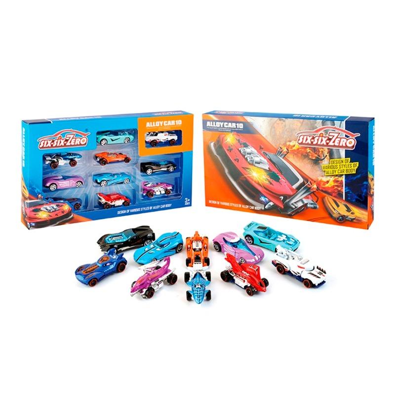 Alloy Sports Die Cast Car 10 Pcs Set
