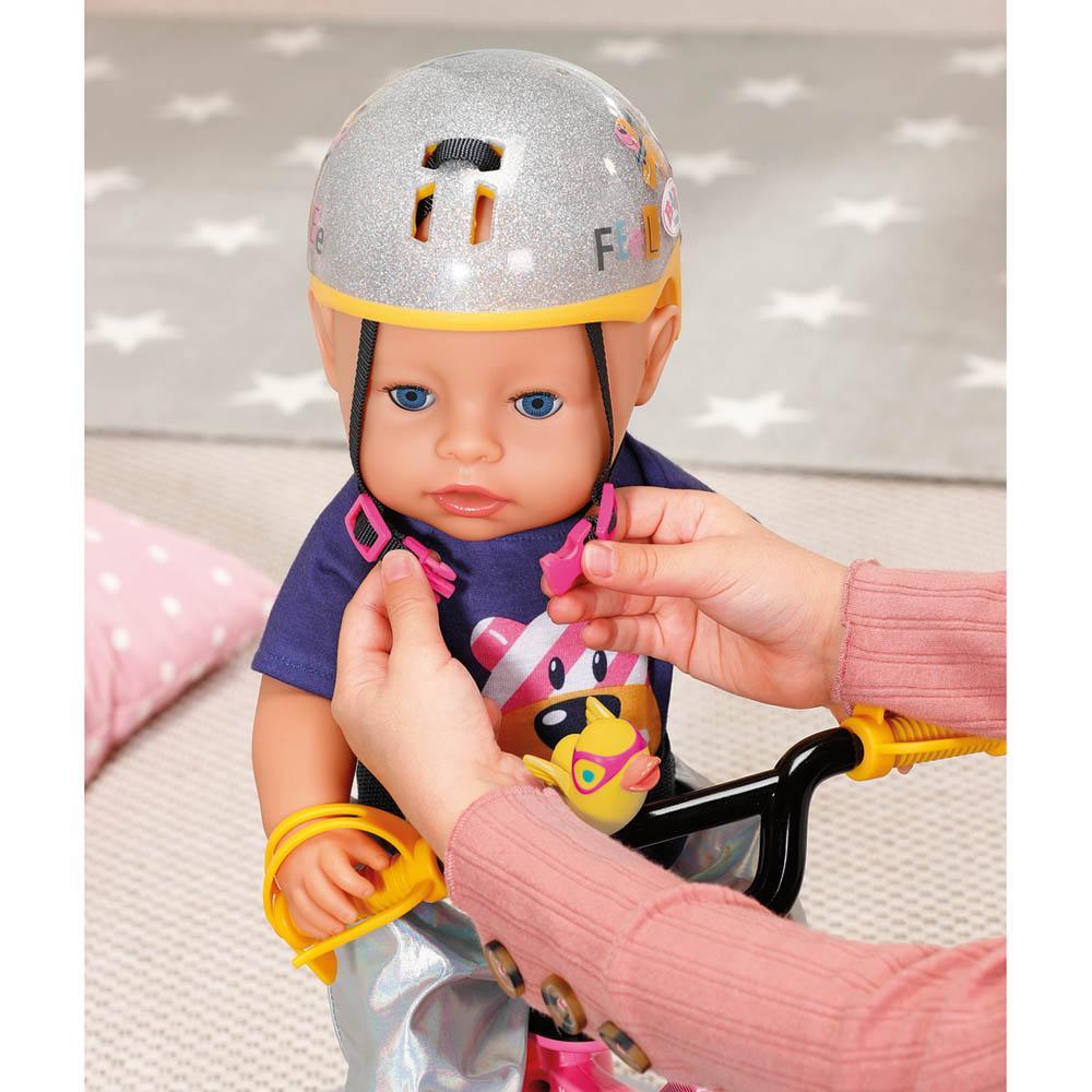 Baby Born Bike Seat Doll With Belt System