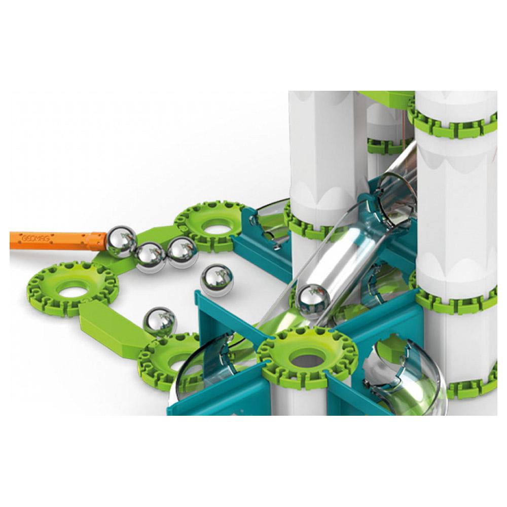 جيوماج - مجموعة بناء مضمار السباق للسيارات بالجاذبية - 183 قطعة