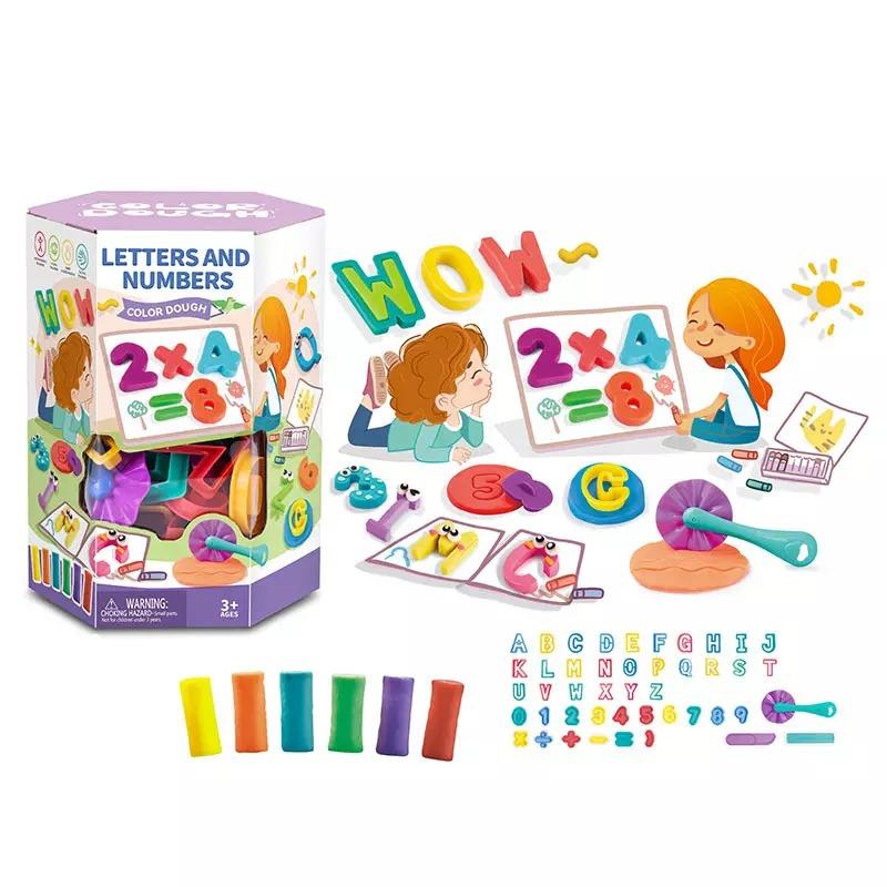 Mondel Letter And Numbers Color Dough