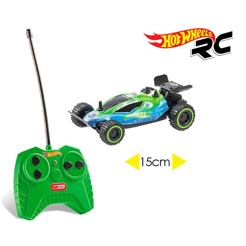 هوت ويلس - سيارة مايكرو باجي مع جهاز تحكم عن بعد لون اخضر