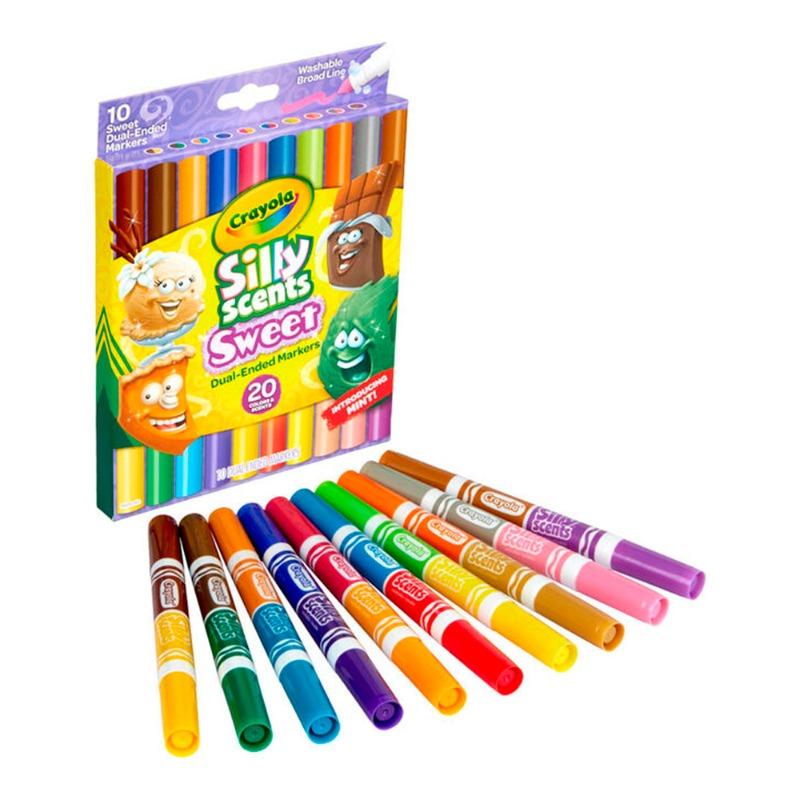 Crayola 10 CT Silly Scents Sweet Dual Ended Markers
