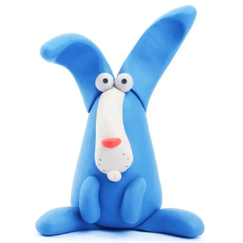 Hey Clay DIY Rabbit Plastic Modelling Air Dry Clay Kit - 3pcs
