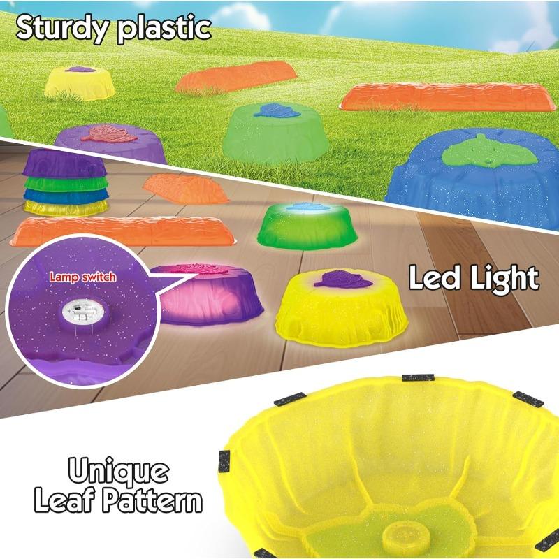 Crossing Stone 8pcs With Led Lights For Kids