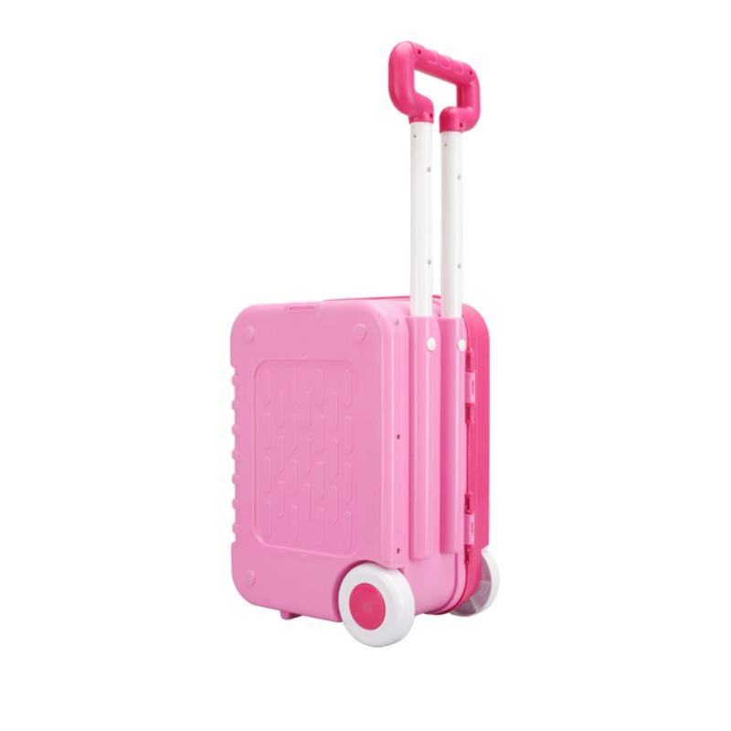 مجموعة أدوات التجميل الكبيرة باللون الوردي